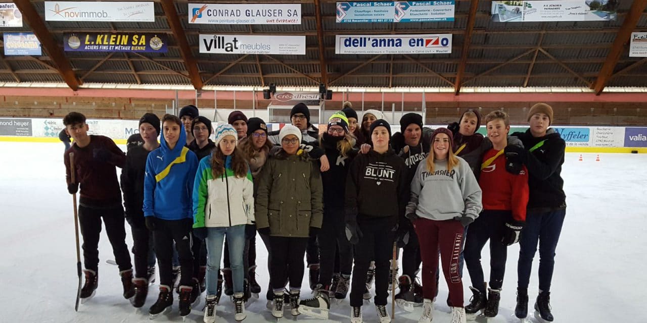 A la patinoire